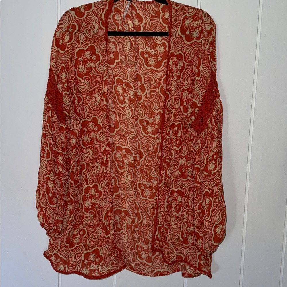 Free People LS kimono